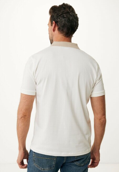 Mexx Polo Colorblock Off White