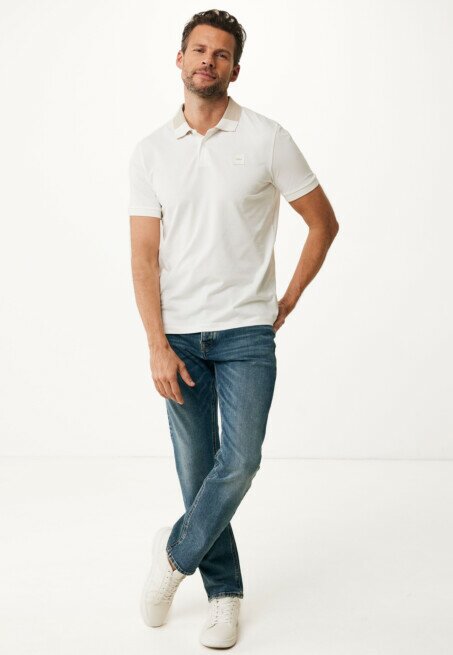 Mexx Polo Colorblock Off White
