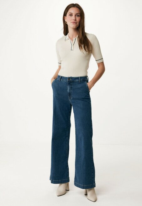 Mexx Polo Gebreid Crème