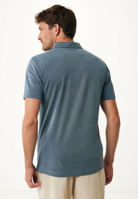 Mexx Polo Gemeleerd Blauw