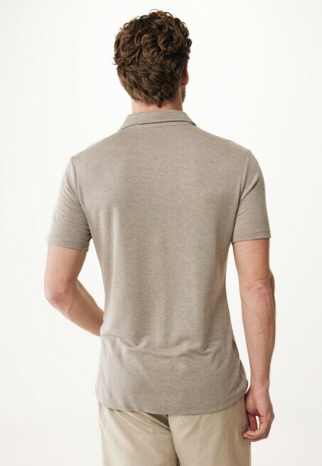 Mexx Polo Gemeleerd Taupe
