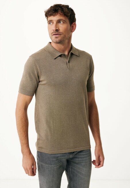 mexx Polo Giuseppe Gebreid Taupe