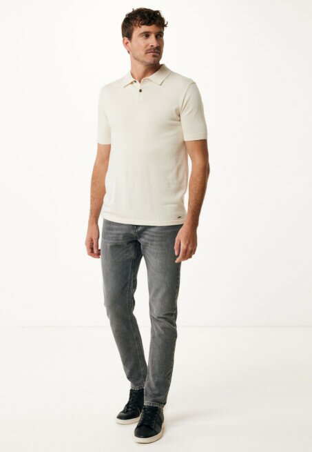 Mexx Polo Giuseppe Gebreid Wit