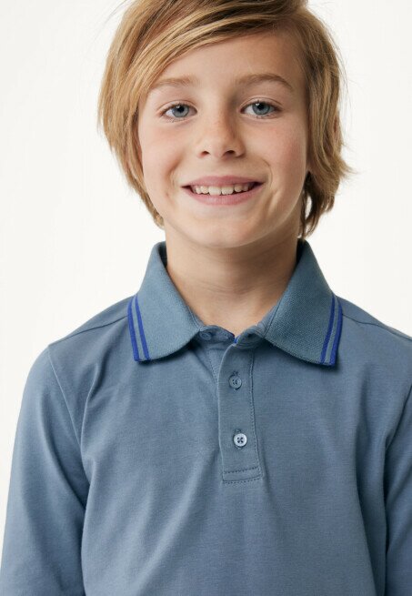 Mexx Polo Lange Mouwen Blauw