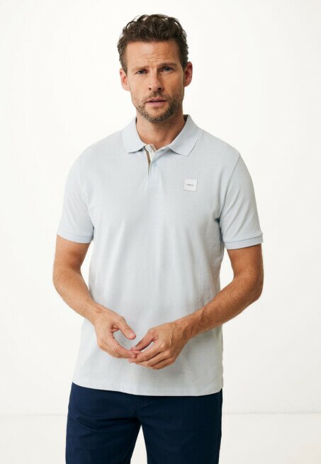mexx Polo met Tipping Air Blauw