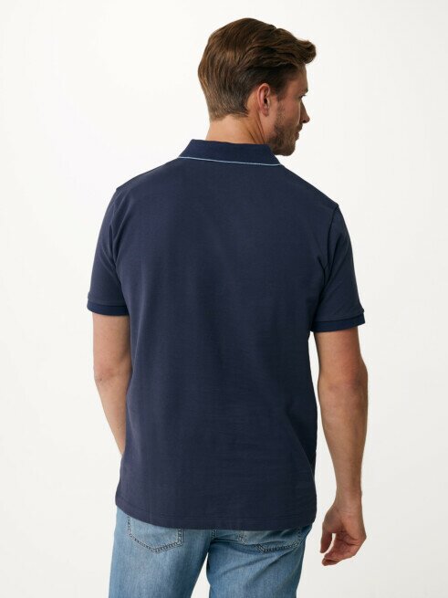 Mexx Polo Met Tipping Navy
