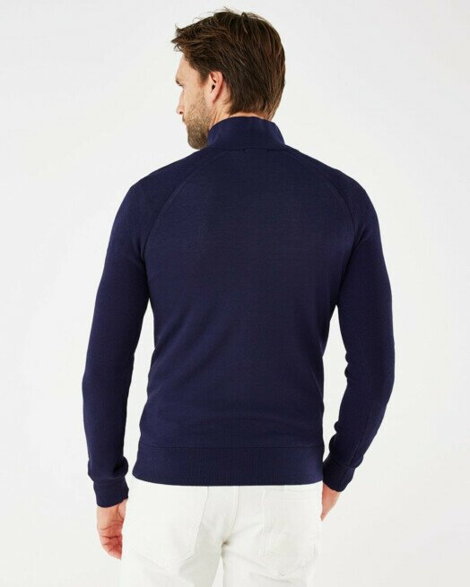 Mexx Raglan Trui Met Rits Navy