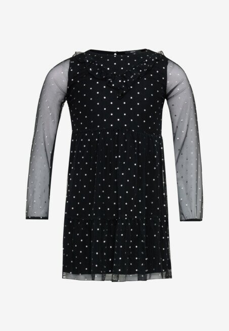 Mexx Ruffle Jurk Zwart