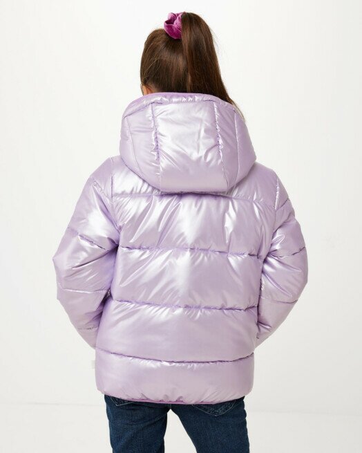 Mexx Shiny Padded Bear Jacket Lilac
