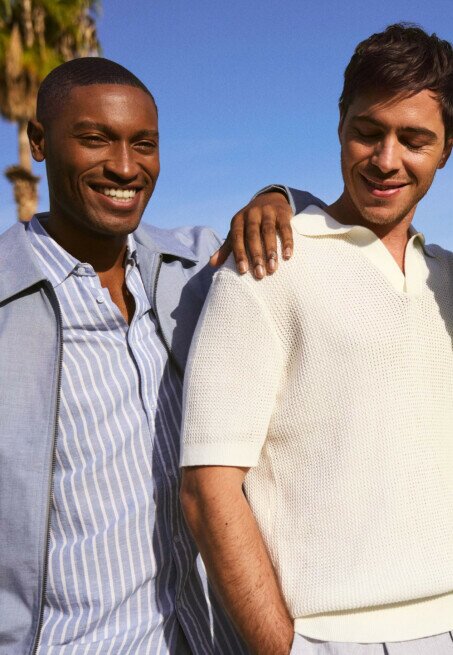 Mexx Shirt Aiden Linnen Gestreept Blauw