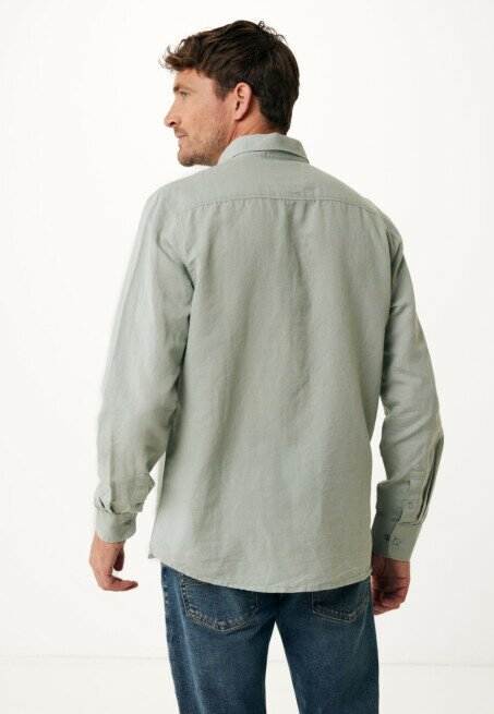 Mexx Shirt Caleb Linnen Groen