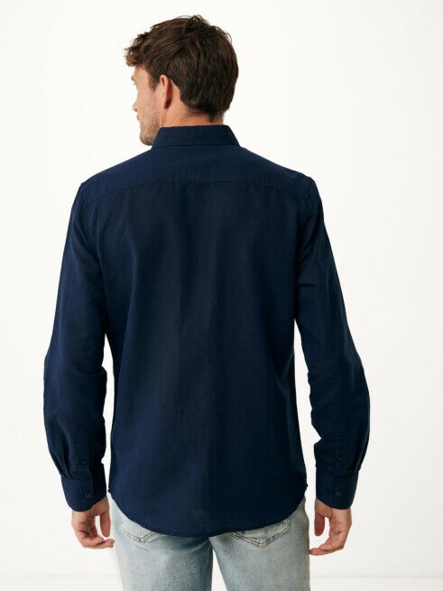 Mexx Shirt Caleb Linnen Navy