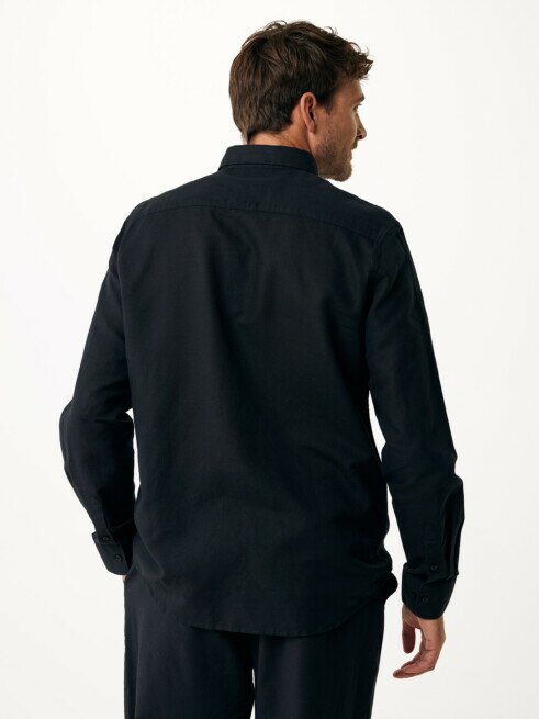 Mexx Shirt Caleb Linnen Zwart