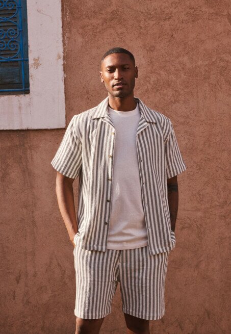 Mexx Shirt Striped Resort Herb Green