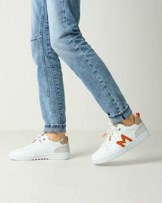 Mexx Sneaker Joah Wit/Taupe