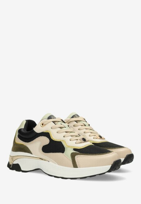 Mexx Sneaker Pippin Love Gebroken Wit/Zwart