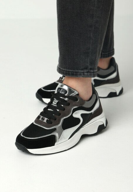 Mexx Sneaker Portia Love Zwart/Zilver