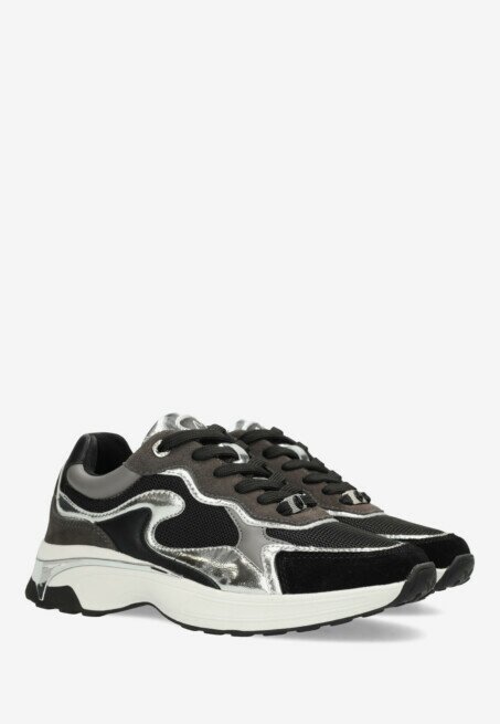 Mexx Sneaker Portia Love Zwart/Zilver