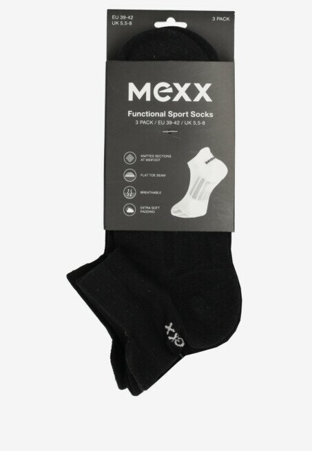 mexx Sportsocks (3-pack) Black
