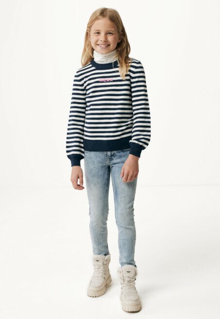 Mexx Striped Ballon Pullover Navy