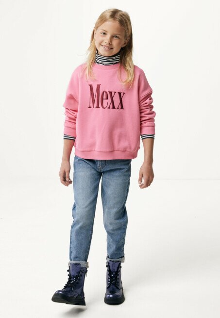 Mexx Sweater Met Logo Roze