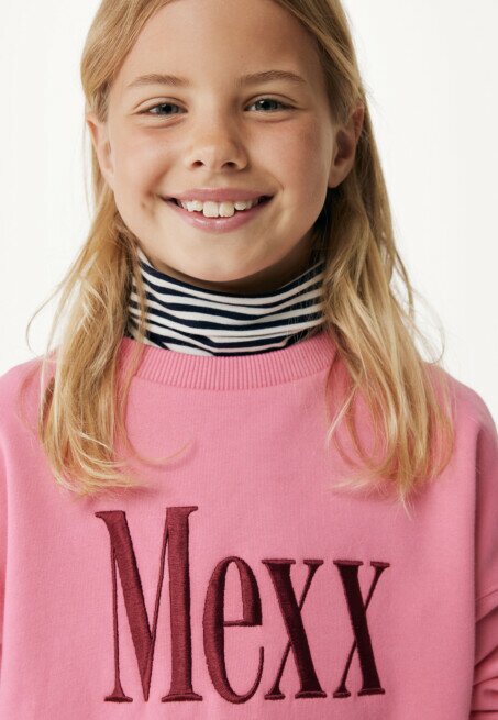 Mexx Sweater Met Logo Roze