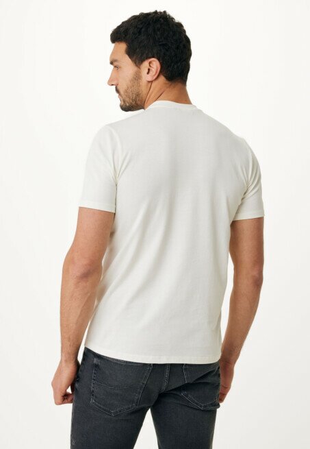Mexx T-shirt Korte Mouwen Print Off White