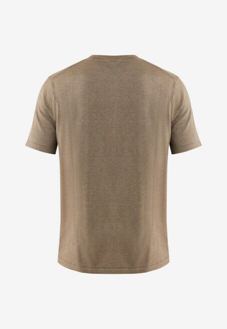 Mexx T-shirt Lorenzo Gebreid Taupe