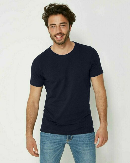mexx T-shirt met ronde hals Donkerblauw