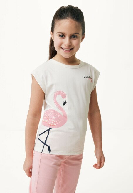 mexx T-shirt Print Off White