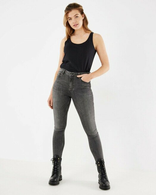 Mexx Tanktop Roos Zwart