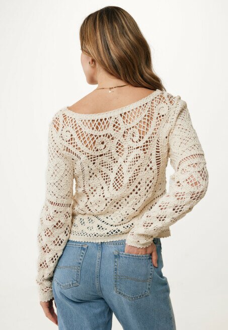 Mexx Top Crochet Cremewit