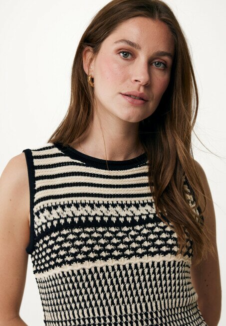 Mexx Top Crochet Zwart