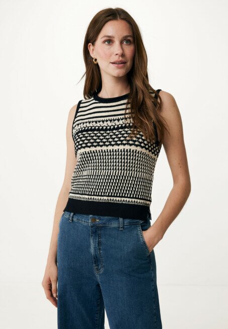 mexx Top Crochet Zwart