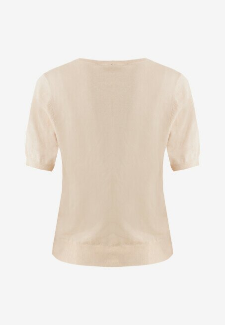 Mexx Top Gebreid Met Pailletten Zand