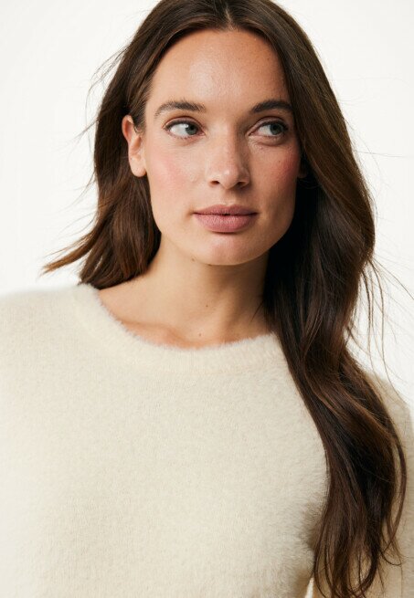 Mexx Top Hairy Off White