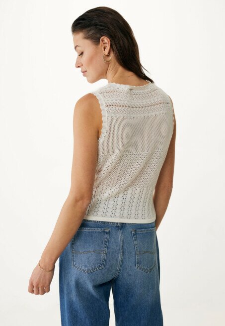 Mexx Top Patch Ajour Wit