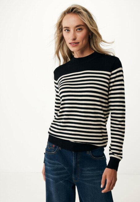 mexx Trui Gestreept Zwart