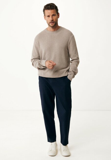 Mexx Trui Structuur Gebreid Taupe