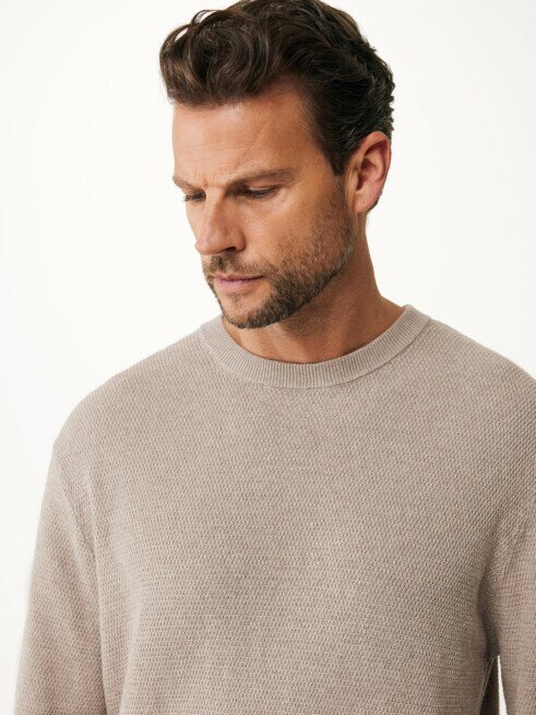 Mexx Trui Structuur Gebreid Taupe