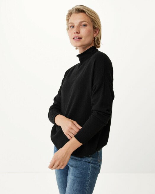 mexx Turtle neck knitted pullover Black