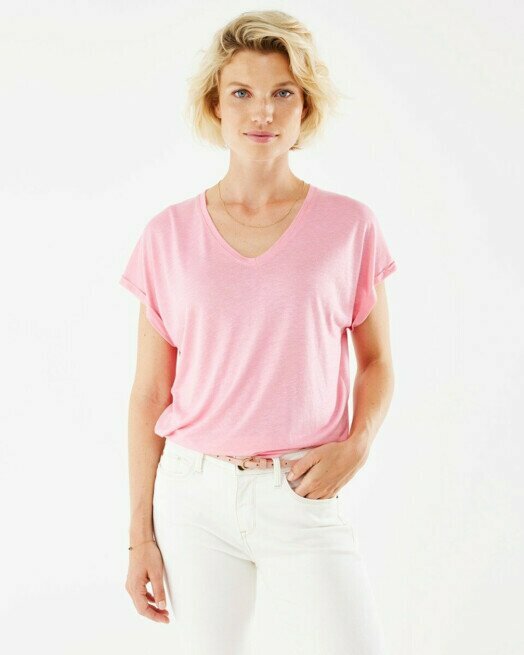 mexx V-hals Shirt Roze