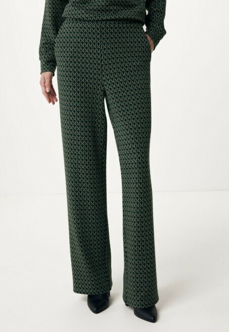 mexx Wide Leg Broek Donkergroen