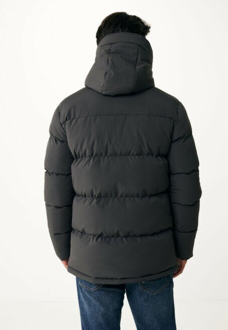 Mexx Winterjas Met Capuchon En Klepzakken Grijs