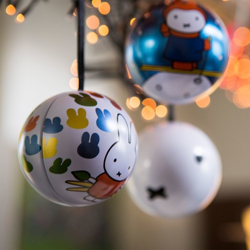 miffy christmas ball ornaments metal miffy snoot