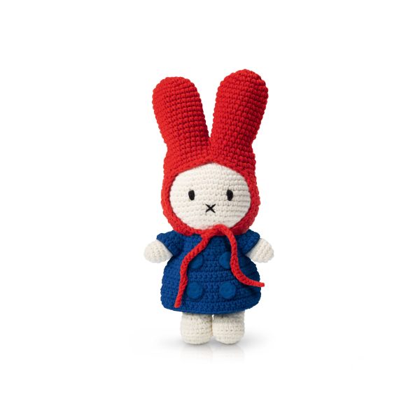 miffy miffy handmade and her blue coat + red hat