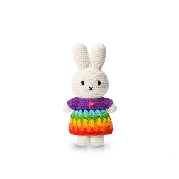 miffy miffy handmade and her bright rainbowdress