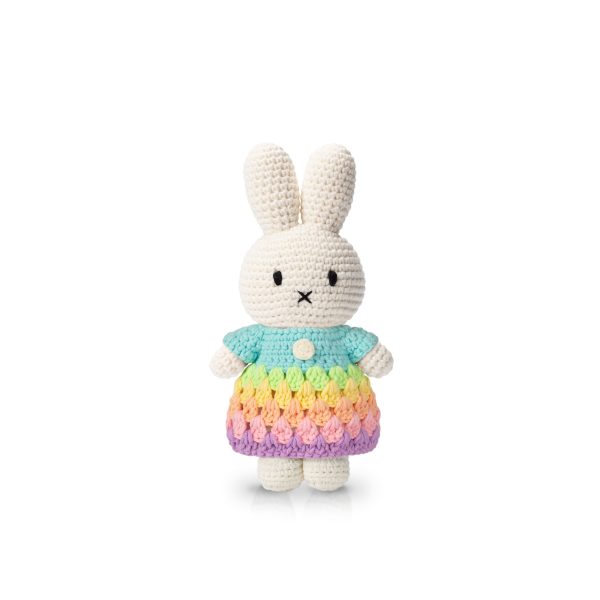 miffy miffy handmade and her pastel rainbow dress
