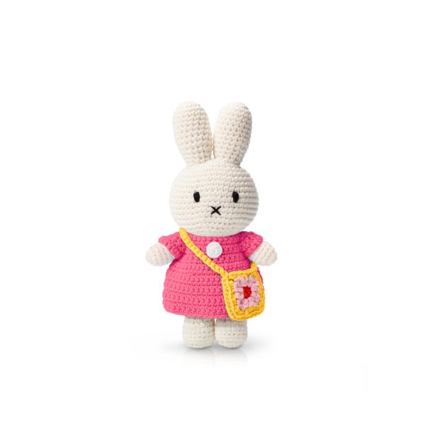 miffy miffy handmade and her pink dress + flowerbag