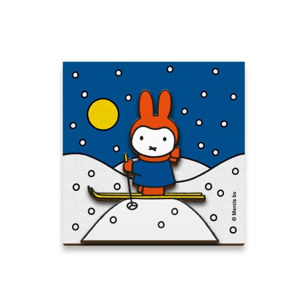 miffy miffy in the winter (wood) magnet